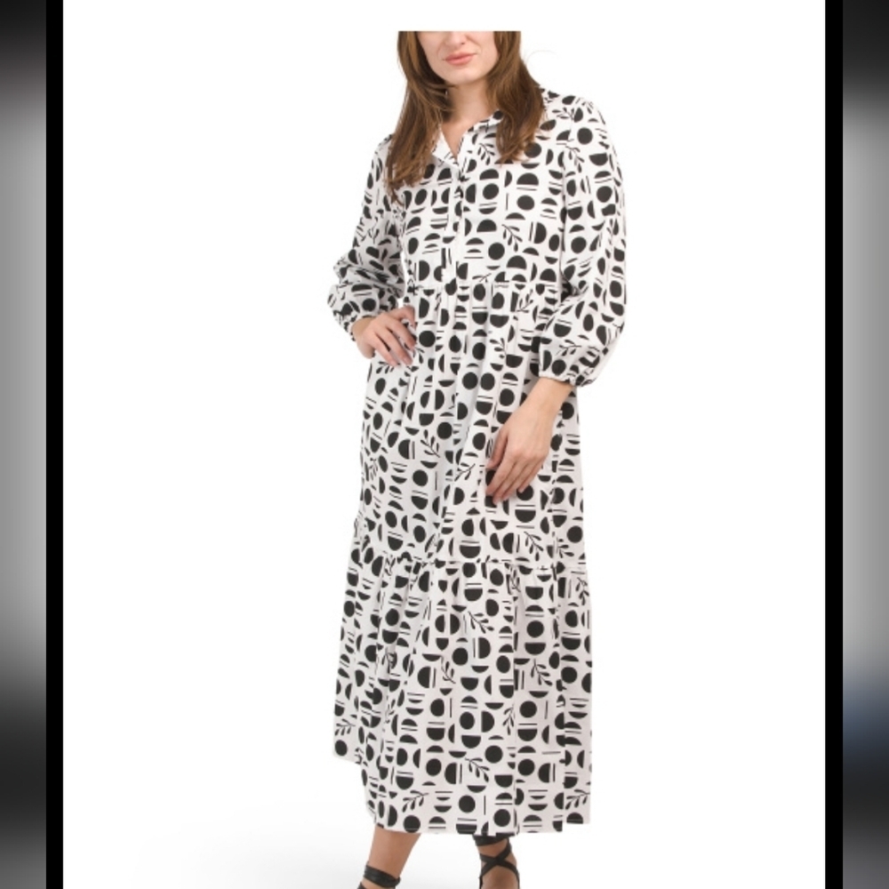 New! Rachel Zoe Abstract Maxi Print Dress